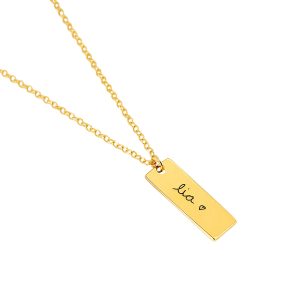 Colar Plaquinha Personalizada